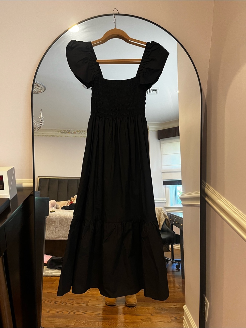 Aqua Black Maxi Dress (SZ S)